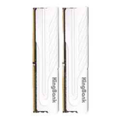 金百达 银爵系列 DDR4 3600MHz 台式机内存 马甲条 白色 32GB 16GBx2 CL18