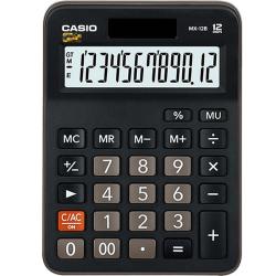 CASIO MX-12B 台式计算器 双电源款 黑色