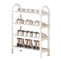 HOME ORGANIZER 溢彩年华 YCA2222 居家日系鞋架 珍珠白 4层
