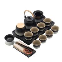 京东京造整套茶具套装陶瓷家用办公泡茶功夫茶具黑白渐变远山提梁壶17件套 黑白渐变远山提梁壶茶具套装17件