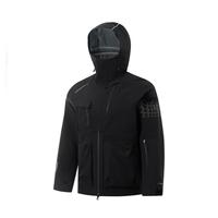 LI-NING 李宁 CF溯 万龙甲 中性单层冲锋衣 AEMU045-5 黑色 M