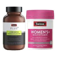 Swisse 斯维诗 女士元气充能组套（奶蓟草净肝片120片+女士复合维生素120片）