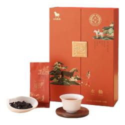 八马茶业 乌龙茶 爱上茶 武夷岩茶水仙一级160g 中火礼盒装 茶叶
