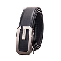TangGuh英国皮带男牛皮自动扣男士头层牛皮G扣款TG西裤内穿腰带男礼物 平纹UK0803 默认115cm需改尺码联系客服