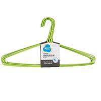 茶花 CHAHUA衣架防滑宝宝衣挂撑子裤架衣服架晒衣架子 绿色10个(成人衣架)