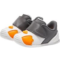 基诺浦（ginoble）【萌宠系列】童鞋关键鞋8-18个月春秋款宝宝鞋步前鞋软底机能鞋 萌宠小企鹅-灰色/白色/橘红色 120mm 脚长11.6-12.4cm