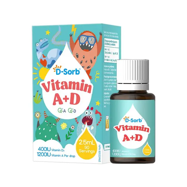  D-Sorb/滴适宝 加拿大 儿童维生素AD滴剂  无味 2.5ml 1瓶