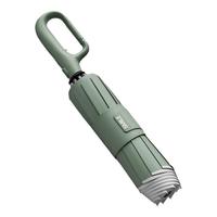 左都（ZUODU）全自动雨伞三折大号加固加厚结实抗风折叠伞晴雨两用男士反向黑伞 全自动反向晨雾绿