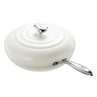 美的（Midea）炒锅有钛0氟陶瓷不粘锅大白锅平底炒锅易清洗电磁炉通用  一级不粘 32cm