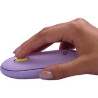 罗技 Pebble 2.4G蓝牙 优联 双模无线鼠标 1000DPI 星幕紫