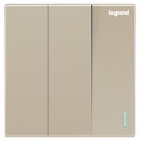 legrand 罗格朗 仕典系列 K8/33/1/2AE-C2 三开单控开关 米兰金