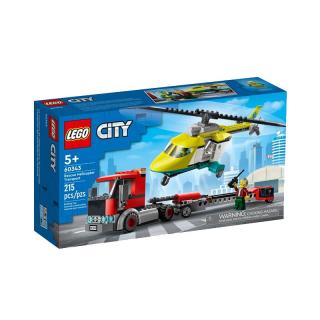 LEGO 乐高 City城市系列 60343 救援直升机运输车