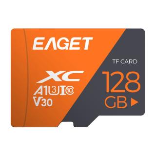 EAGET 忆捷 T1 橙灰版 Micro-SD存储卡 128GB（UHS-I、V30、U3、A1）
