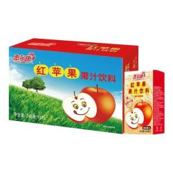 惠尔康 红苹果汁饮料整箱怀旧饮品夏季解渴礼盒248ml*16盒自营