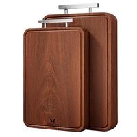 SUNCHA 双枪 乌檀木整木菜板实木抗菌防霉家用切菜板案板大号砧板 36*24cm（活动）