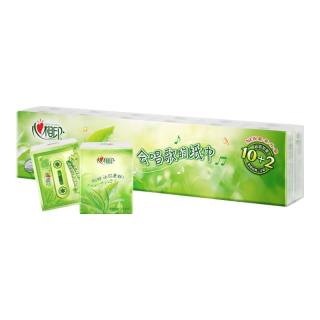 心相印 手帕纸茶语经典 淡茶香4层7片*12包 便携纸巾 新旧发