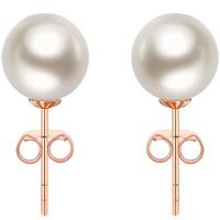 CHJ JEWELLERY 潮宏基 圆舞曲系列 EEK33702641 婉珠18K玫瑰金珍珠耳钉 1.3g