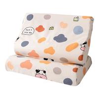 9i9儿童枕套纯棉乳胶枕头套透气不含枕芯21A278萌小牛60*40cm