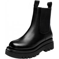 TATA 他她 女士短筒切尔西靴 GXB01DD0 单里款 黑色 39