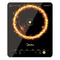 PLUS会员：美的 电磁炉 2200W 大功率猛火 九档火力 智能定时 单灶 高性价比爆款