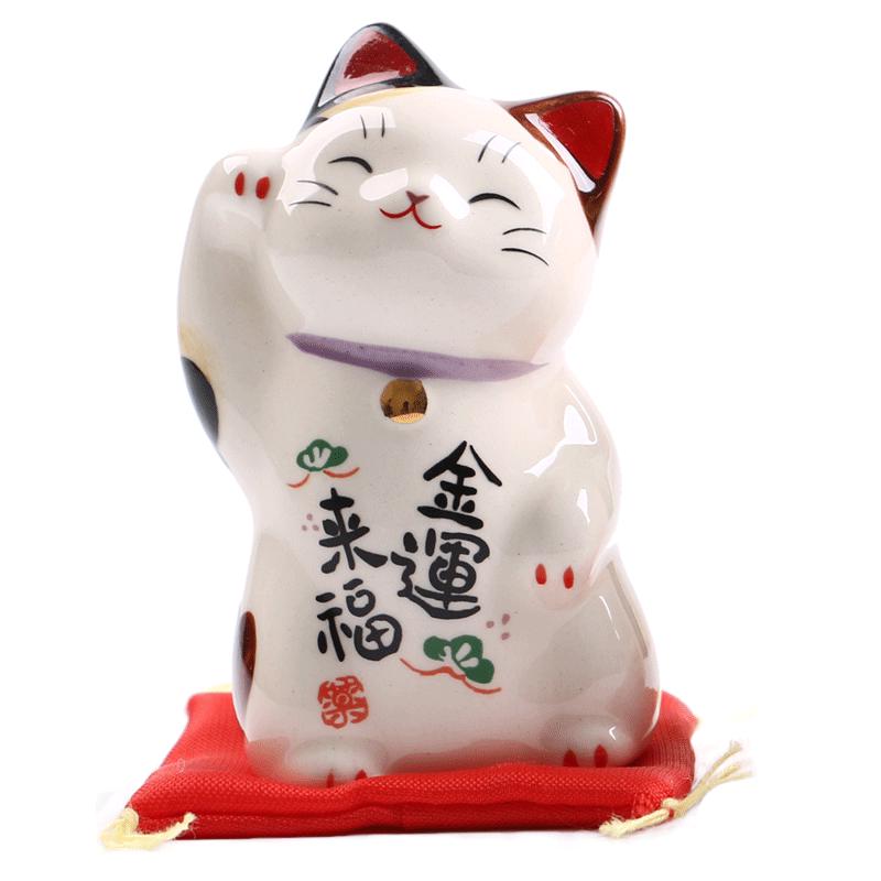 药师窑 金运万来 招财猫摆件