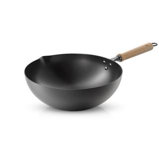 京东京造 炒锅 无涂层平底不粘炒菜铁锅磁炉灶通用无盖30cm