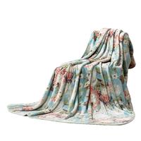 FUANNA 富安娜 春秋四季毛毯 秋冬暖气房盖毯 冬天保暖被单办公室沙发午睡毯子 舒柔毯-晨园 180*200cm