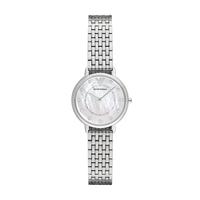 阿玛尼EMPORIO ARMANI 官网满天星手表女时尚简约银色小表盘腕表女士AR2511