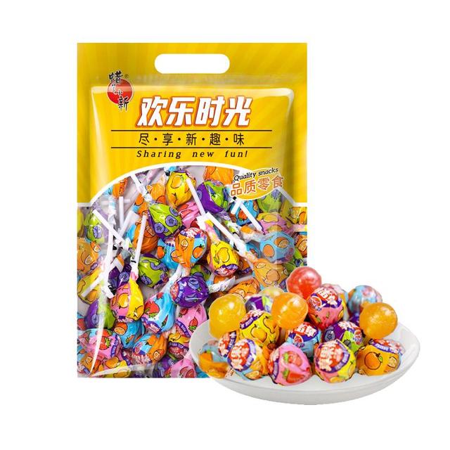 蜡笔小新 真果棒棒糖 混合水果口味 500g