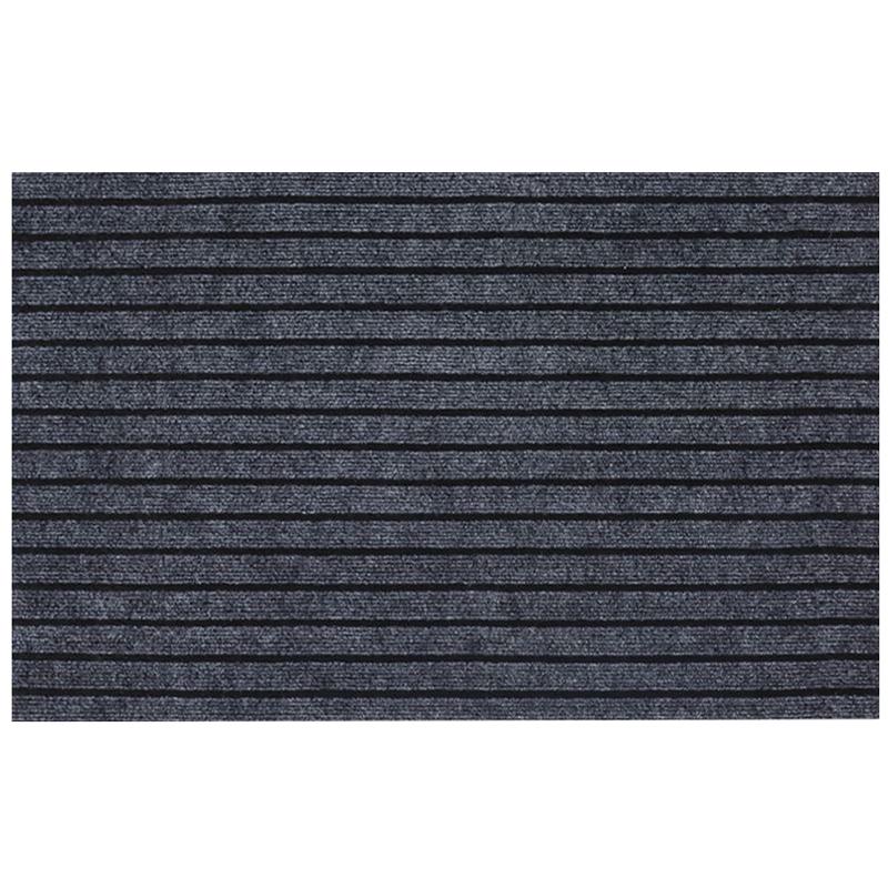 quatrefoil 家用地垫进门入户蹭脚门垫厨房卫生间防滑垫子脚垫60*90cm灰色条