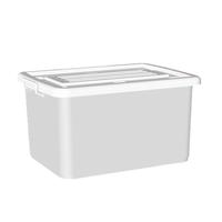 清野の木 衣物收纳箱塑料整理箱110L白色 1个装 带
