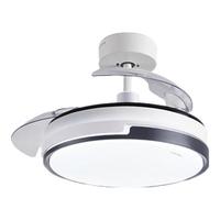 三雄极光风扇灯全光谱LED吊扇灯 智能电扇灯餐厅客厅家用一体隐形风扇吊灯 柔嘉-智能款36寸