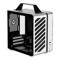 方糖机械大师 C24小方糖 ITX迷你台式手提机箱，多彩配色，塔式散热 月光银Air版