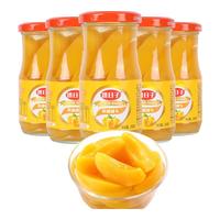洪日子黄桃橘子罐头新鲜速食童年小吃甜点儿童休闲零食 黄桃罐头248g*4瓶