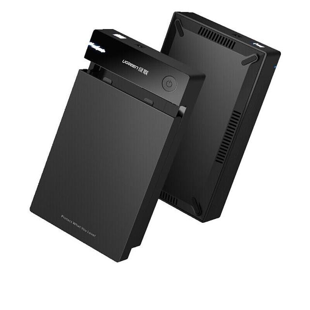 绿联 3.5英寸 SAT硬盘盒 USB 3.0 USB转方口 US222 黑色