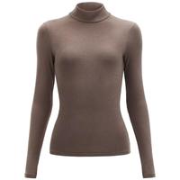 蕉内热皮肌底衣秋衣女上衣可外穿抗菌氨基酸护脖保暖内衣女士打底 洛绿 XS