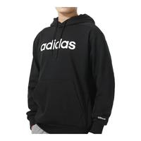 阿迪达斯 （adidas）男子LOGO运动休闲连帽套头衫卫衣 XL 黑色 A/XL