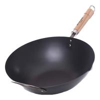 RIVER LIGHT 日本极 平底炒锅(33cm、无涂层、铁)