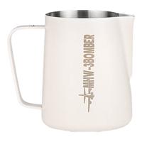 MHW-3BOMBER轰炸机尖嘴拉花缸 600ml不锈钢拉花杯咖啡打奶缸 砂米白经典版 砂米白-600ML-经典版