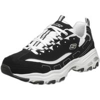 斯凯奇(Skechers)休闲鞋 D'LITES系列男款时尚绑带 52675-BKW 黑色/白色 44