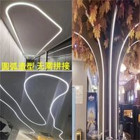 led硅胶灯带线条灯带嵌入式户外防水圆弧造型线形灯槽柔性软灯带