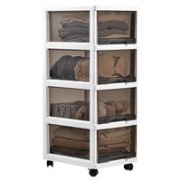 BELO 百露 TS17241 收纳柜 四层 90*43*33cm 茶色