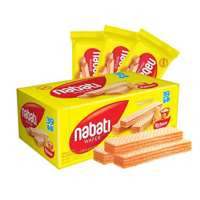 今日必买、京东百亿补贴：纳宝帝 Richeese 丽芝士 Nabati进口奶酪味威化饼干 512g