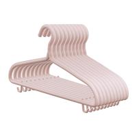 LYNN衣架 挂衣服防滑无痕衣挂架儿童成人家用加粗大号晾晒衣撑子10只 【加粗6MM】防滑无痕带挂钩-10只