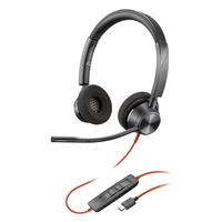 Plantronics 缤特力 Poly 博诣 Plantronics 缤特力 Poly 博诣 缤特力 C3320-C 耳罩式头戴式有线耳机 黑色 type c