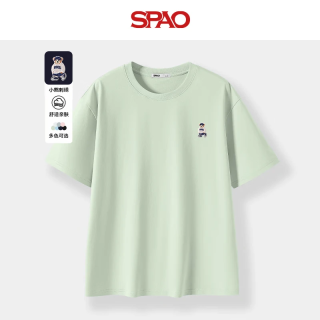 SPAO SP  100%純棉 短袖T恤 索羅娜面料 男女同款（任選2件）