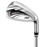 PGM 高尔夫球杆 女士七号铁 不锈钢7号铁golf单支 初学练习比赛杆 黑粉碳杆L级