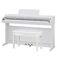 KAWAI KDP系列 KDP110 电钢琴 88键全配重 白色 官方标配+双人琴凳礼包