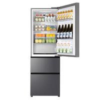 海尔 BCD-351WLHD3E7SFU1 风冷三门冰箱 351L 浅灰色