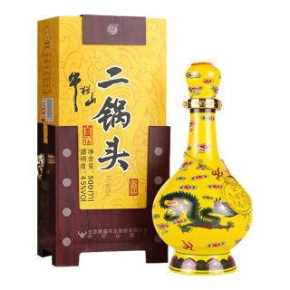 牛栏山 经典二锅头 黄瓷 45%vol 清香型白酒 500ml 单瓶装
